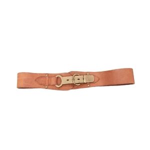 Rough roses hand made genuine leather with bronze buckle